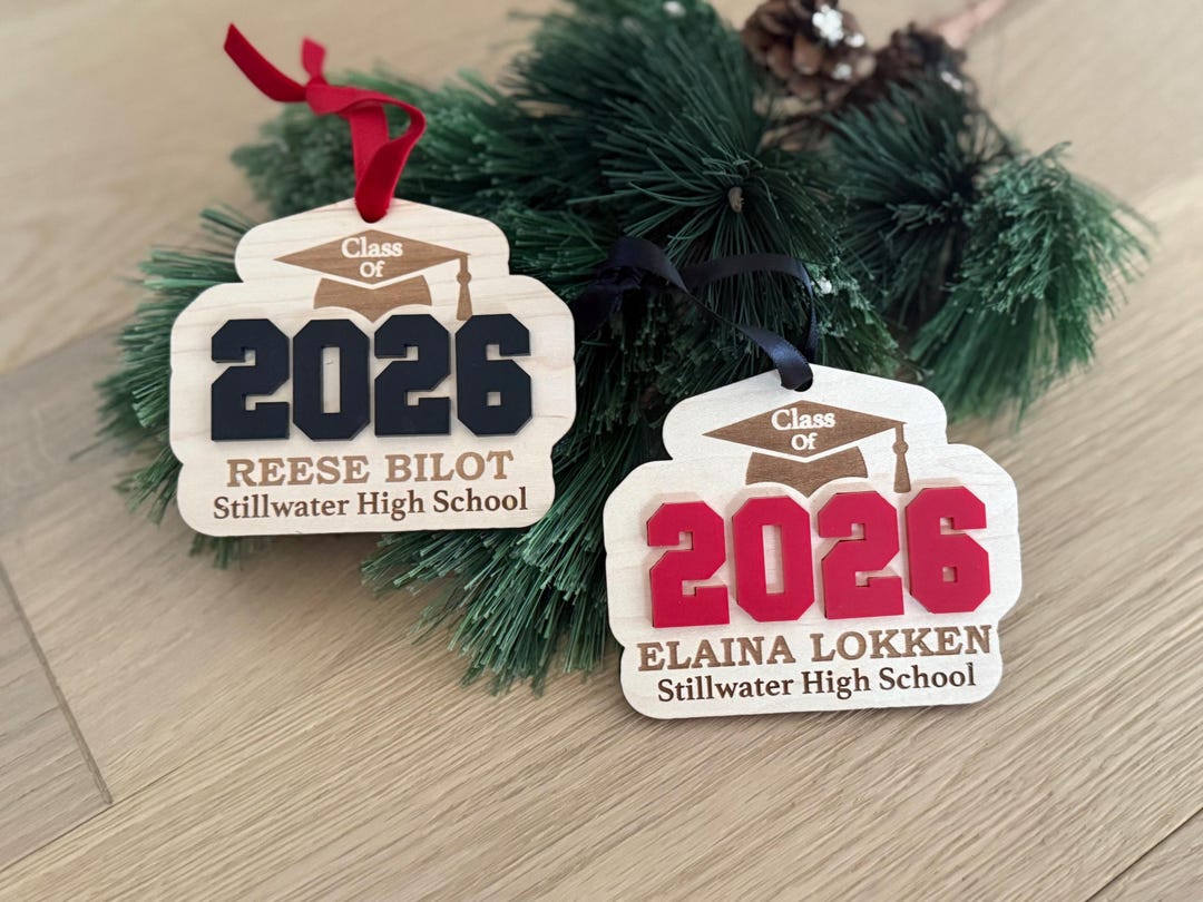 Class of 2026 Christmas Ornament, Engraved Graduation Gift 2026 ...