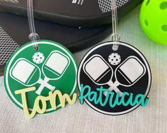 Personalized Acrylic Pickleball Bag Tag: Pickleball Gift