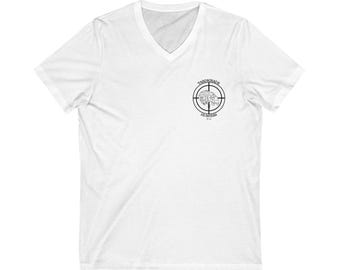 Unisex Jersey Short Sleeve V-Neck Tee