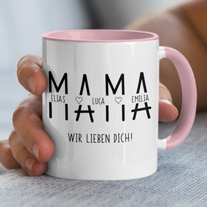 Personalisierte Tasse zum Muttertag Muttertagstasse Muttertagsgeschenk Tasse personalisiert Geschenk zum Muttertag Geschenk Mama Rosa