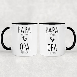 Tasse Schwangerschaft verkünden Opa Tasse personalisiert Du wirst Opa Geschenk werdender Großvater Ihr werdet Oma und Opa Bild 8