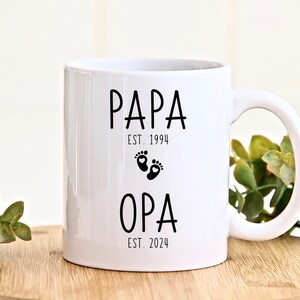 Tasse Schwangerschaft verkünden Opa Tasse personalisiert Du wirst Opa Geschenk werdender Großvater Ihr werdet Oma und Opa Bild 6