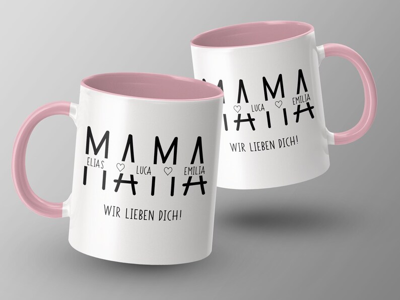 Personalisierte Tasse zum Muttertag Muttertagstasse Muttertagsgeschenk Tasse personalisiert Geschenk zum Muttertag Geschenk Mama Bild 4