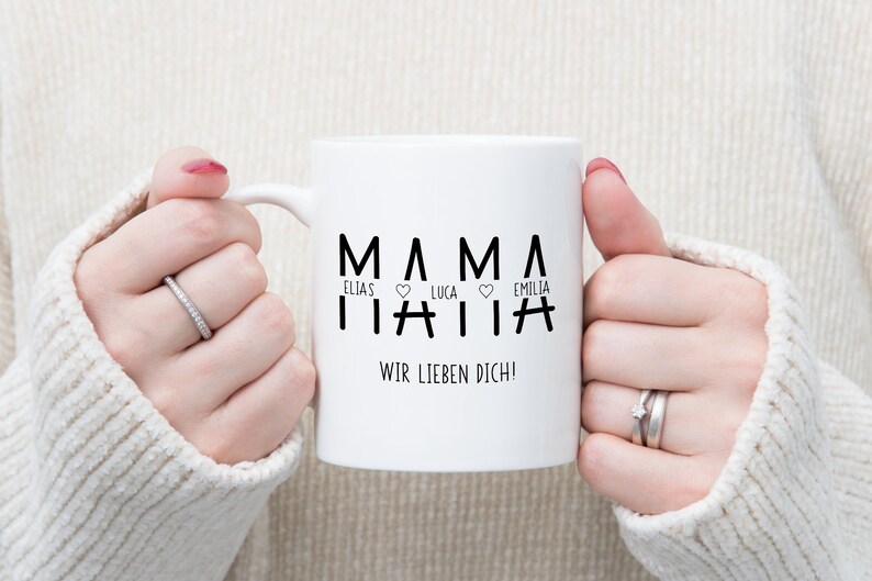Personalisierte Tasse zum Muttertag Muttertagstasse Muttertagsgeschenk Tasse personalisiert Geschenk zum Muttertag Geschenk Mama Bild 3