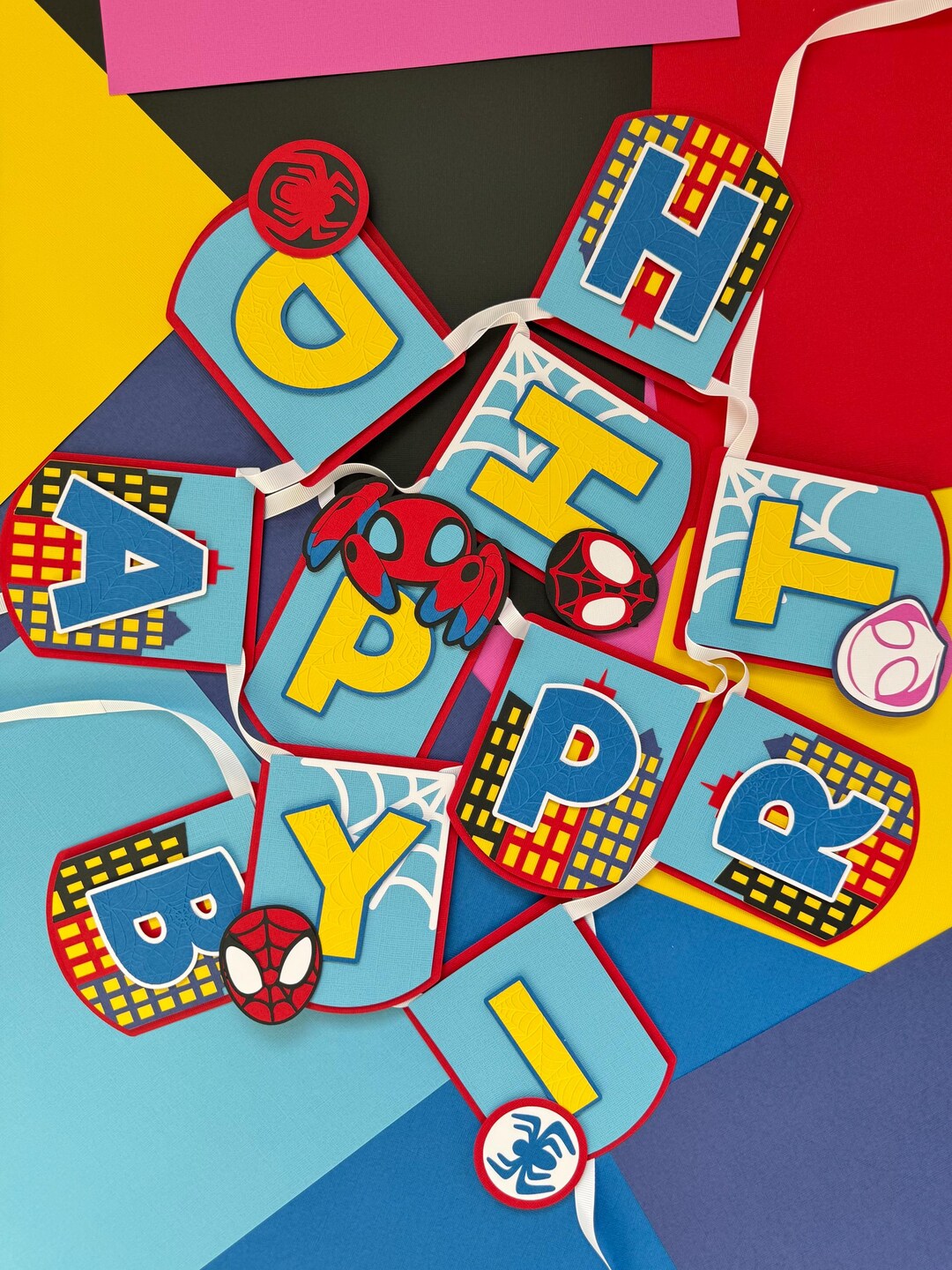 Striscione Banner Spidey E I Suoi Fantastici PERSONALIZZATO Compleanno - Foto 7