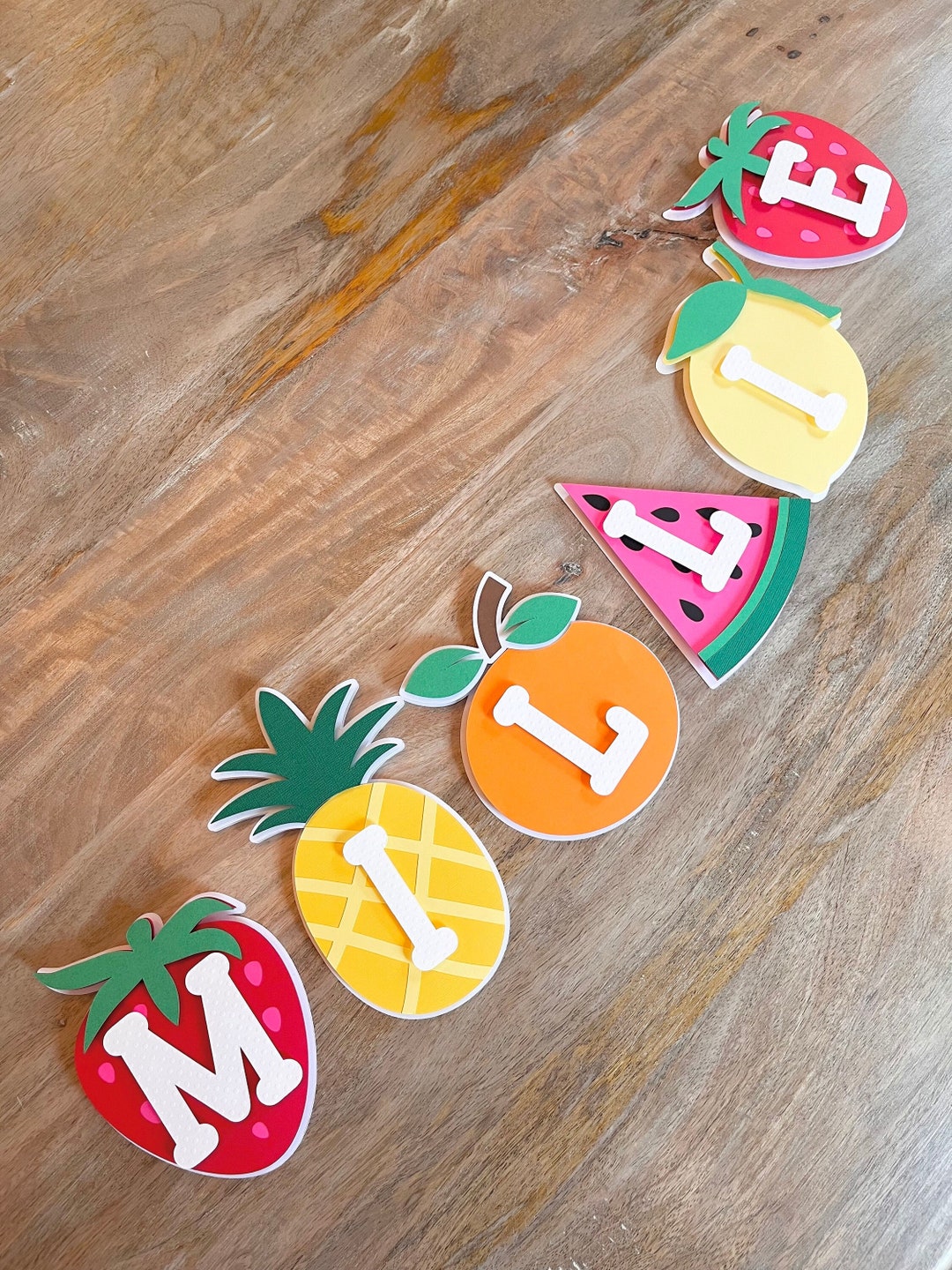 Twotti Frutti Birthday Banner Fruit Birthday Decor Sweet One Party ...
