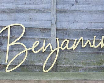 Custom Wooden Name Sign: Nursery Wall Decor