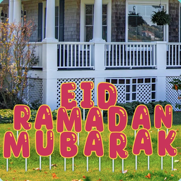 ramadan mubarak outdoor sign