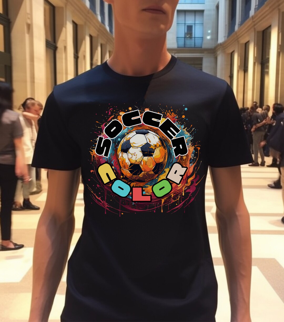 Kick It in Style Unisex Cotton Soccer Shirt Custom Name Etsy