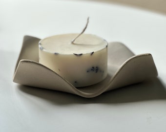 Handmade Ceramic Candle Holder| Palo Santo Holder | Modern Ceramic Decor