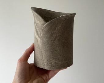 Marble effect handmade small ceramic vase-pot | Home Decor | Unique