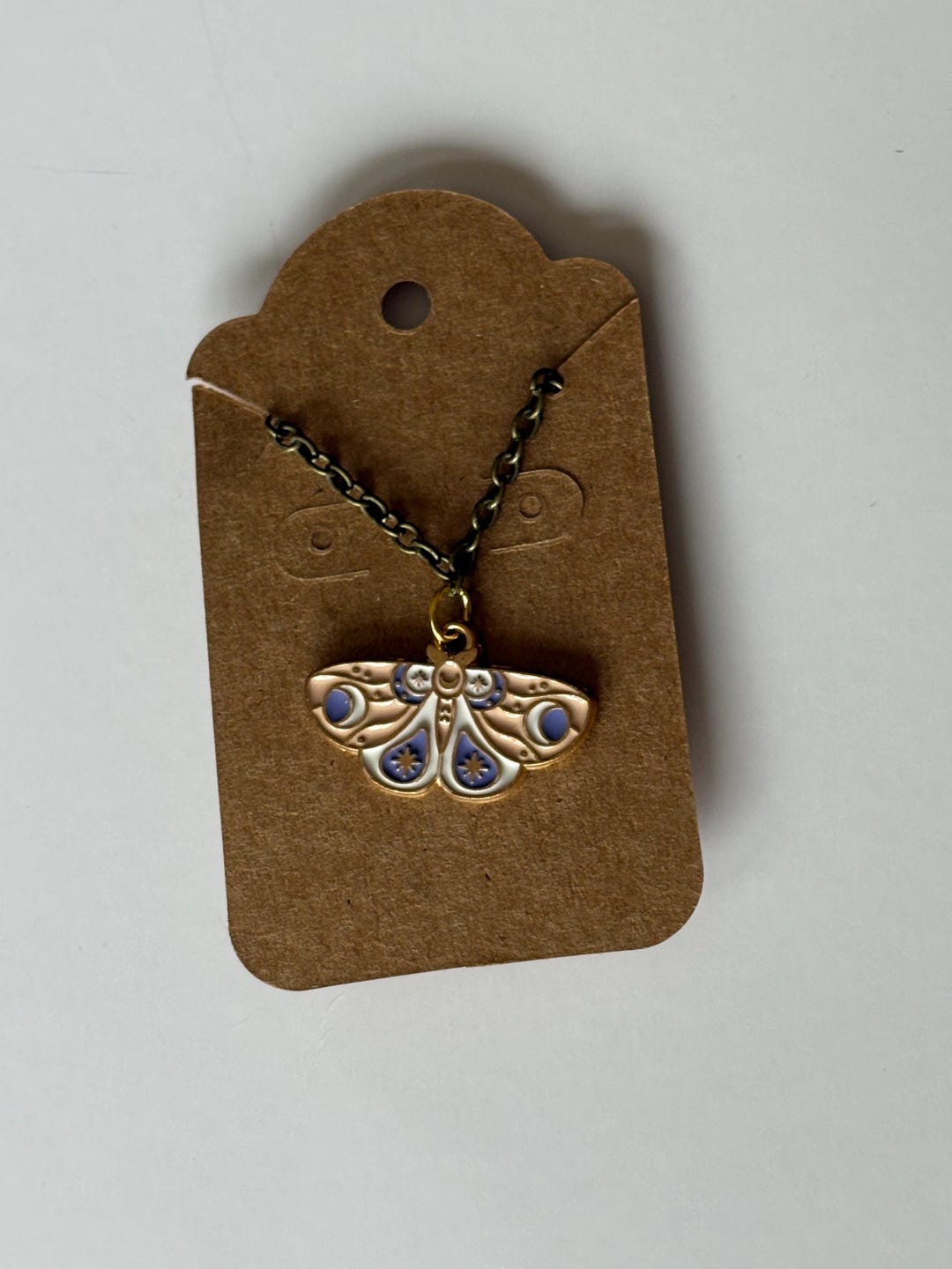 Moth Chain Pastel Moth Necklace, 20