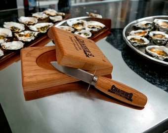 Oyster Shucker | Dock for Shucking Oysters | Shellfish Opening Tool | Oyster Knife | **Shipping Included at No Cost**
