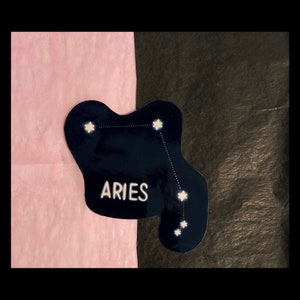 GLOSSY: Aries Constellation Sticker, Zodiac Sticker, Constellation, Stars
