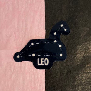GLOSSY: Leo Constellation Sticker, Zodiac Sticker, Constellation, Stars
