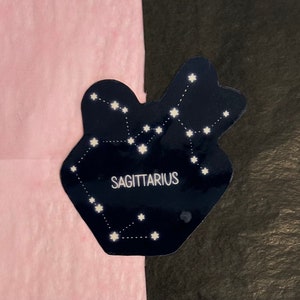 GLOSSY: Sagittarius Constellation Sticker, Zodiac Sticker, Constellation, Stars