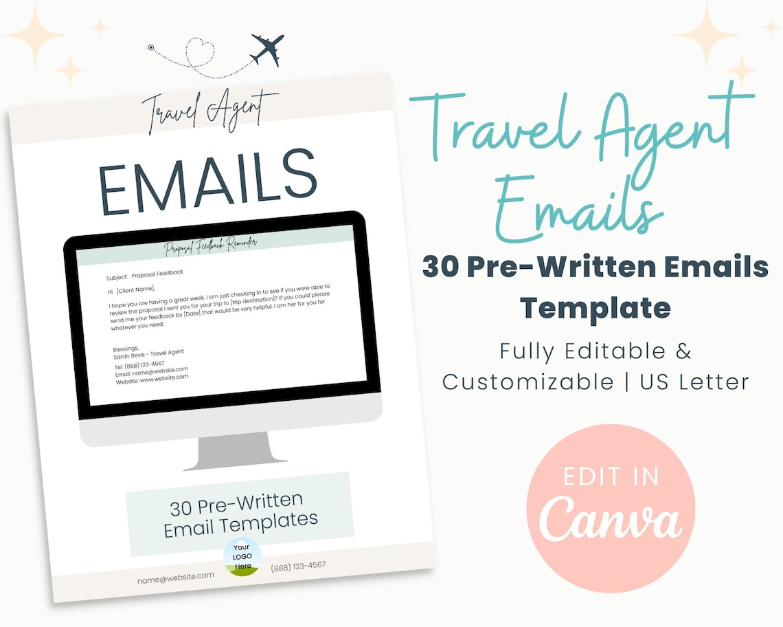 Pre written Email Templates for Travel Agents 30 Emails Etsy Pre written Email Templates for Travel Agents 30 Emails Etsy