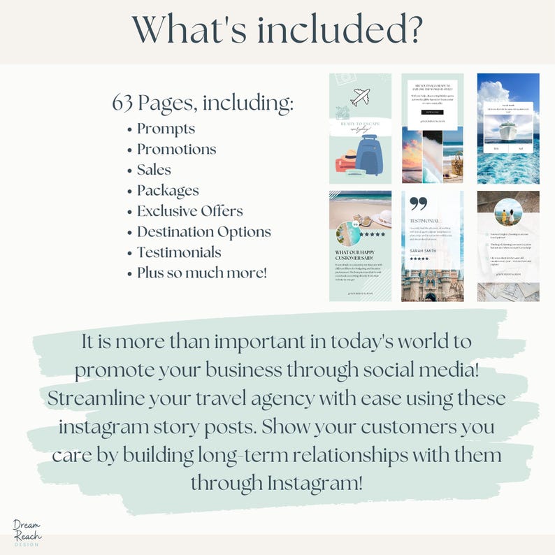 Editable Instagram Story Templates Travel Agent Social Media Posts ...