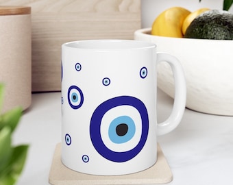 Skydd mot onda ögonen i keramik, spirituell gåva för kaffeälskare