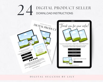 Download Instruction Templates for Etsy Sellers, Canva Basics Guide (Digital Download)