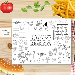 Cute valentines animals coloring activity page instant download | Valentine's |  Valentines Animals Birthday Party | Activity for kids #K298