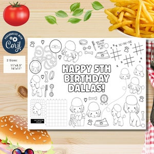 Editable poodle coloring activity page | cute baby poodle  Party | poodle dogs themed | poodle coloring page | poodle to color #K347