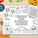 Editable First Day of School Coloring Activity Page | Placemat Coloring ...