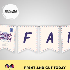 Farewell | Adventure awaits Banner | Farewell party | banner | Bridal party | Pink Banner | Going Away Party | Moving Party #A8