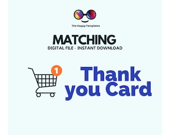 Matching Thank you Card