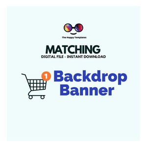 Matching Backdrop Banner