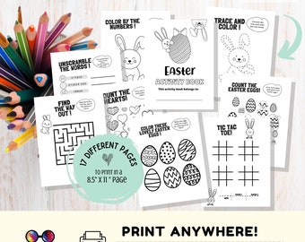 Easter Kids Activity Book | Coloring book for easter | Printable Activity Book Easter | Kids Keepsake Easter Kids Craft Easter Activity Pack