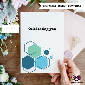 Printable Celebrating you Birthday Card | Congrats Greeting card  |  birthday card | congrats  for your card | congrats for your birthday