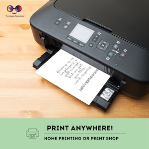 Printable Happy Birthday Card | birthday Greeting Card | Happy Birthday ...