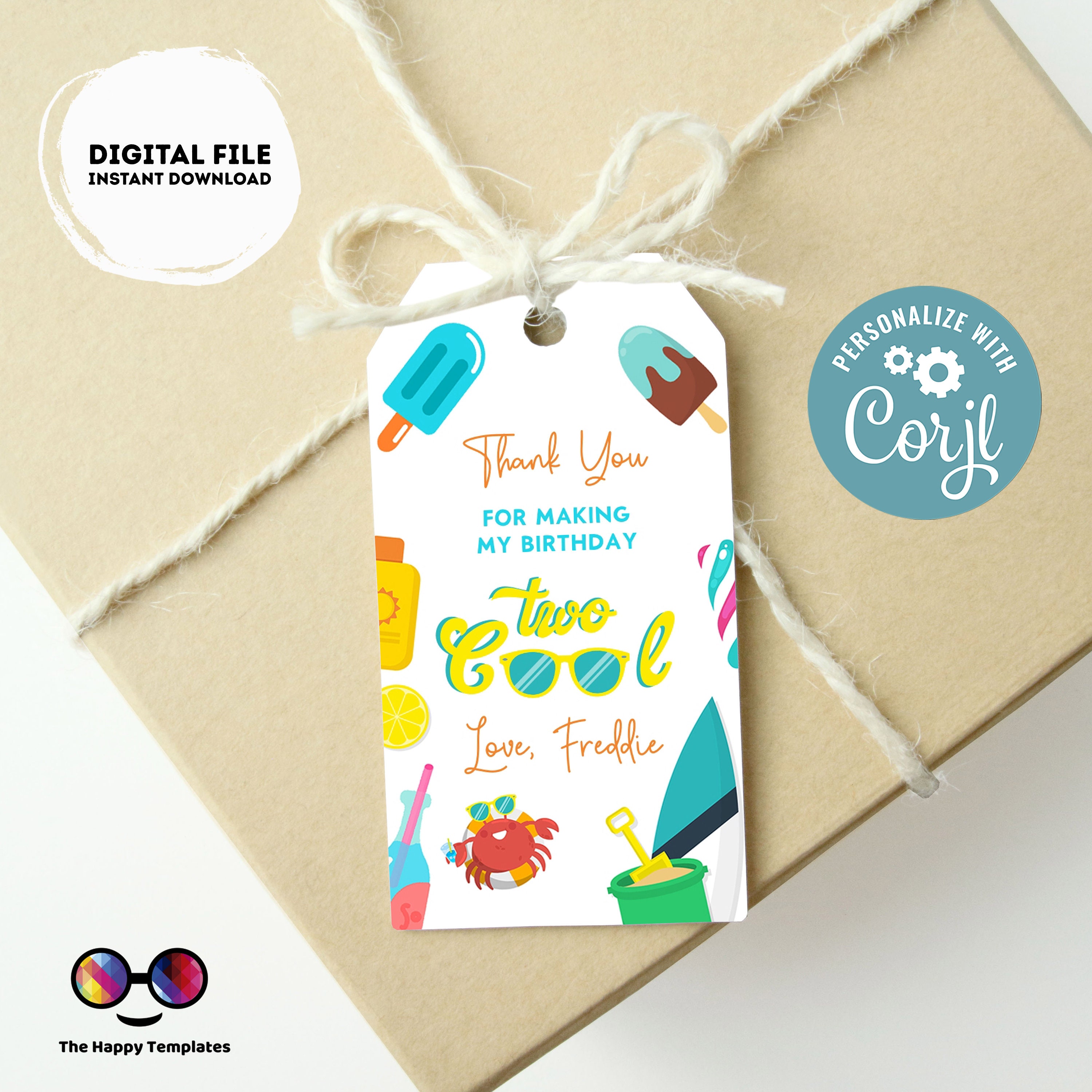 Invited Cool Two Cool Birthday Invitation Bundle | Summer Party | Two Cool Party ...