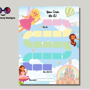Printable Fairies Reward Chart | Behavior Chart | Daily Chore Chart ...