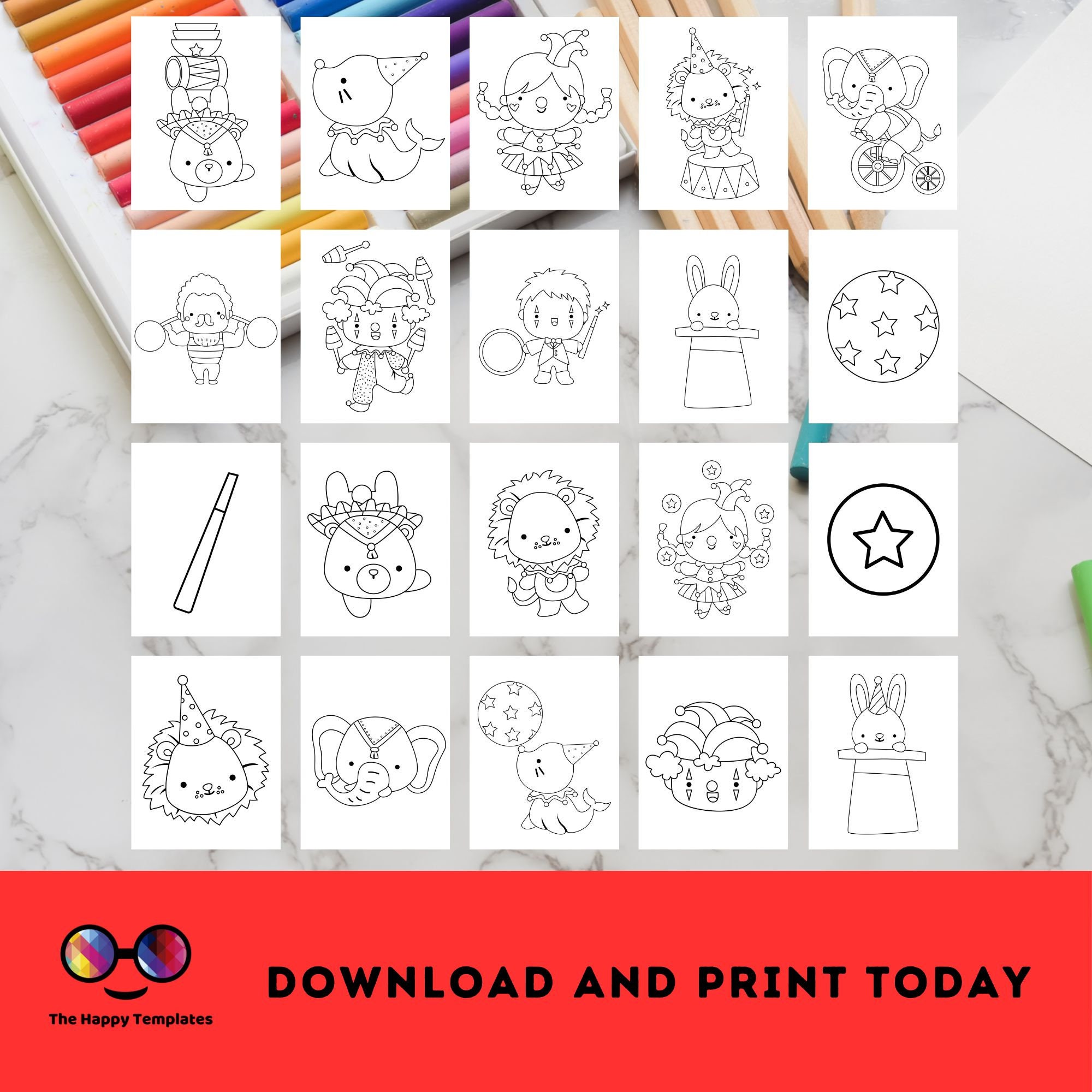 Circus Printable Coloring Pages | for Kids | Circus Coloring Pages for ...