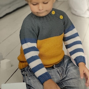 Sweater Knitting PDF pattern, Sweater and Knitting for children, Instant Download Knitting PDF Pattern, Knitting For Children Toddlers