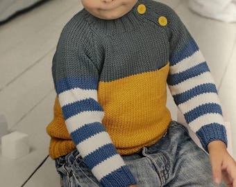 Pullover Stricken PDF Muster, Pullover und Stricken für Kinder, Sofort-Download Stricken PDF Muster, Stricken für Kinder Kleinkinder