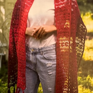 Autumn Crochet Shawl DIGITAL DOWNLOAD, crocheting shawl PDF, Crochet Project Shawl, Handmade Crochet Shawl Project
