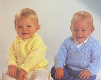 Zopfmuster V-NECK Pullover Stricken PDF Muster, Pullover Stricken für Kinder PDF