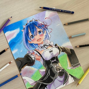 Desenho mangá | Rem