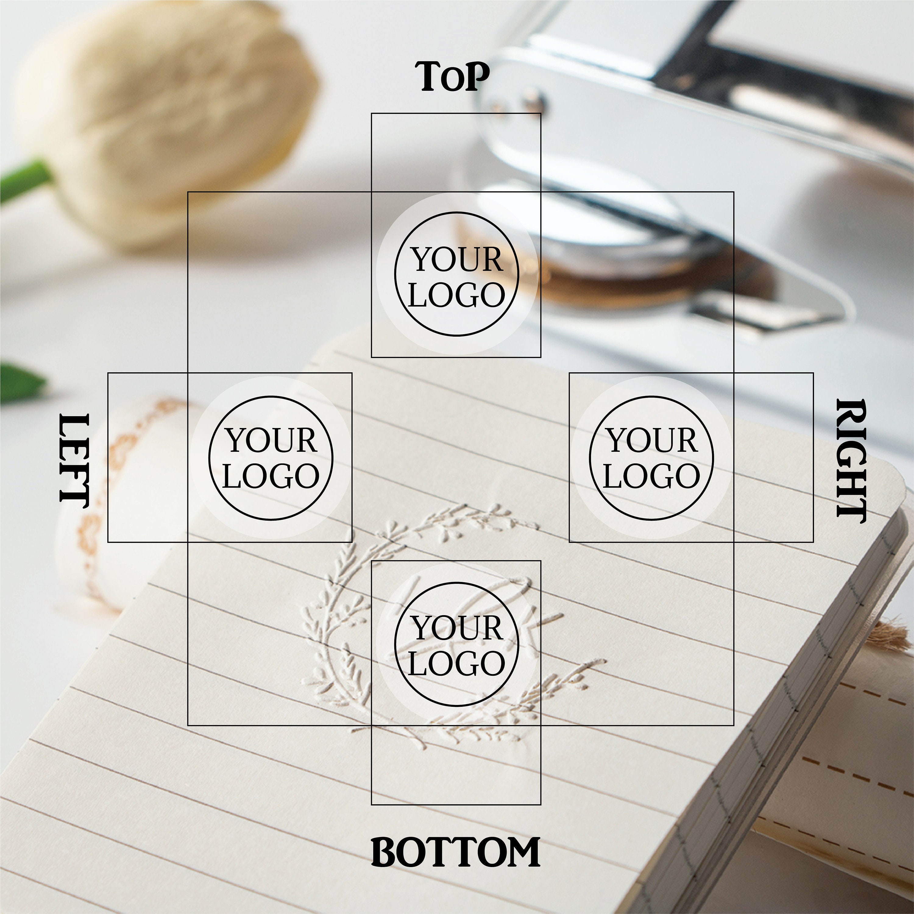 Address Embosser Embosser Stamp Custom Logo Embosser Stamp Etsy Australia