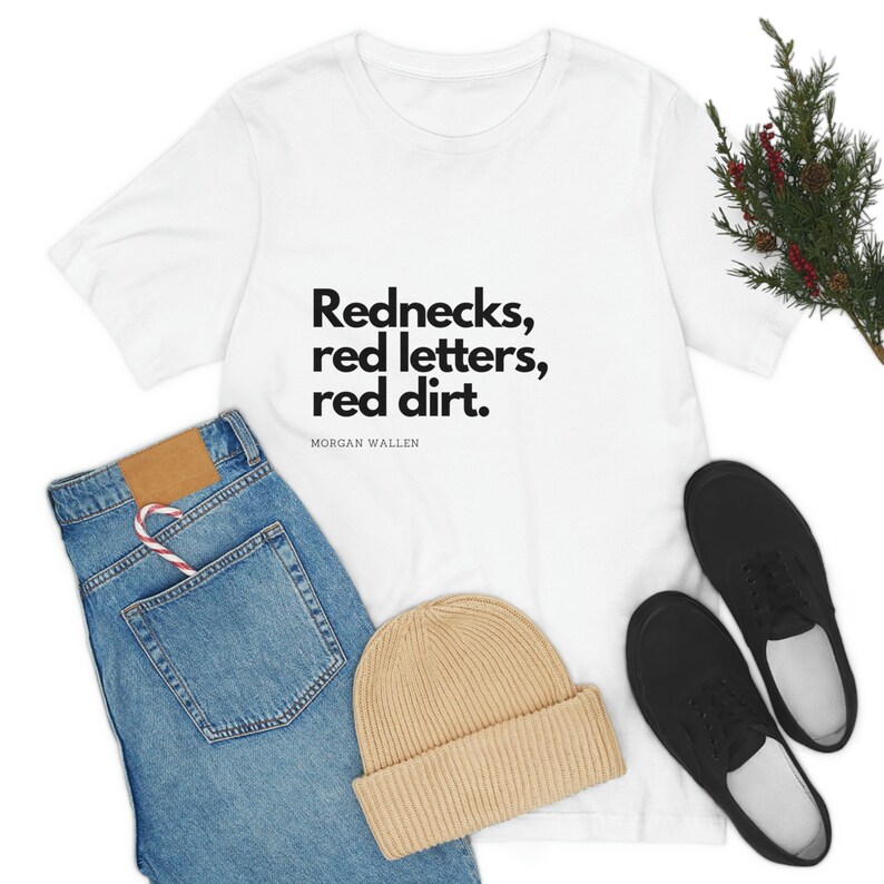 Wallen Rednecks Red Letters Red Dirt Etsy