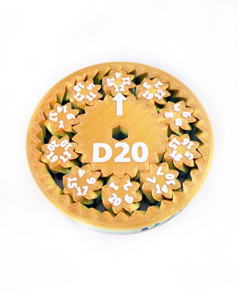 STL 3D Print File for D20 by PYE Games Digital Spinning Dice Etsy