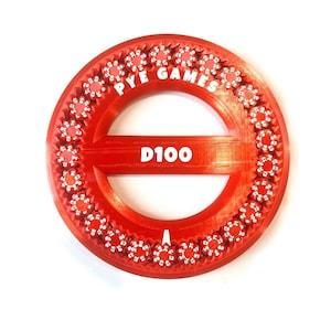 Spinning D100 - 100 Sided Dice by PYE Games - Fidget for RPG or DND