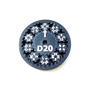 D20 Fidget Spinner Dice - DnD Roleplaying Dice - Custom Colors