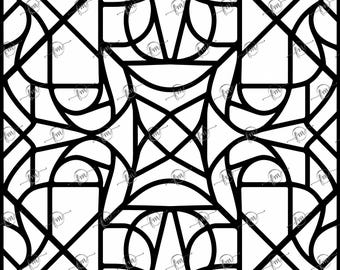 Geometric Coloring Pages | 10-Pack Digital Download