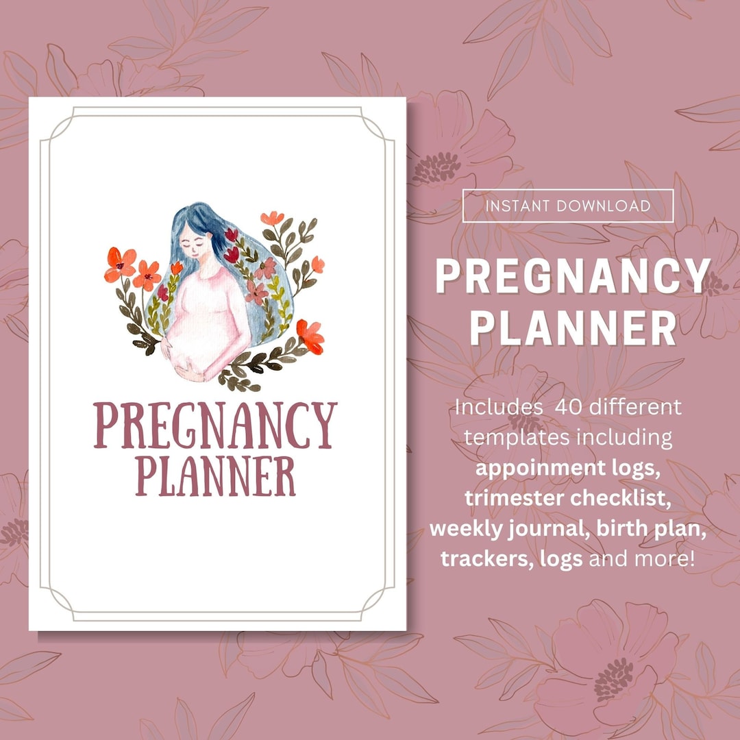 Pregnancy Planner Printable Instant Download - Etsy
