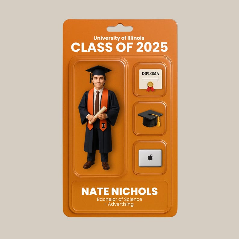Graduation Action Figure Poster – Muslim Graduation Gift for Him or Her ...