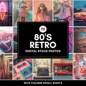 Vintage 80s Retro Stock Photos for Social Media | Aesthetic 1980s Vibes | Images for Reels, Stories, Social Media, Blogs, Websites